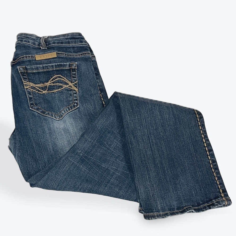 Cowgirl Tuff Western Edge Dark Boot Cut Jeans